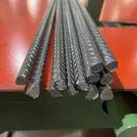 Three-sided ribbed rebar