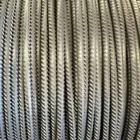 Three-sided ribbed rebar